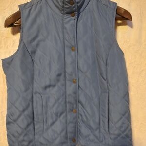 Women's Blue Quilted Vest